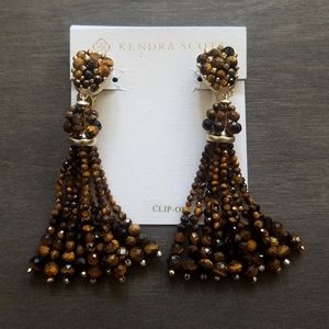 Kendra Scott ☆ Brown Beaded Earrings ☆ RV $225